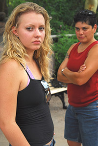 Two young women